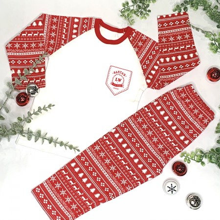 Snowflake Pyjamas - Pocket Design
